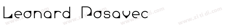 Leonard Posavec字体转换